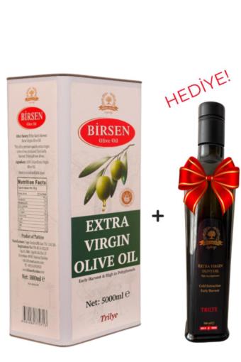 5LT Trilye zeytinyağı alana 500ml Arbequina hediye!! 0.2 asitli erken hasat, soğuk sıkım, yüksek polifenollü natürel sızma zeytinyağları